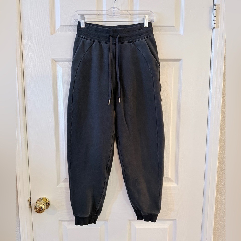 Lululemon Scuba Mid-Rise Oversized Black Jogger Sweatpants - Women's 4